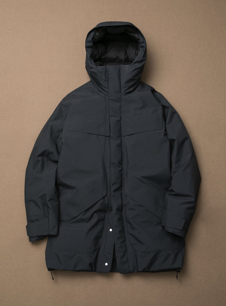 Hooded Spur Down Coat