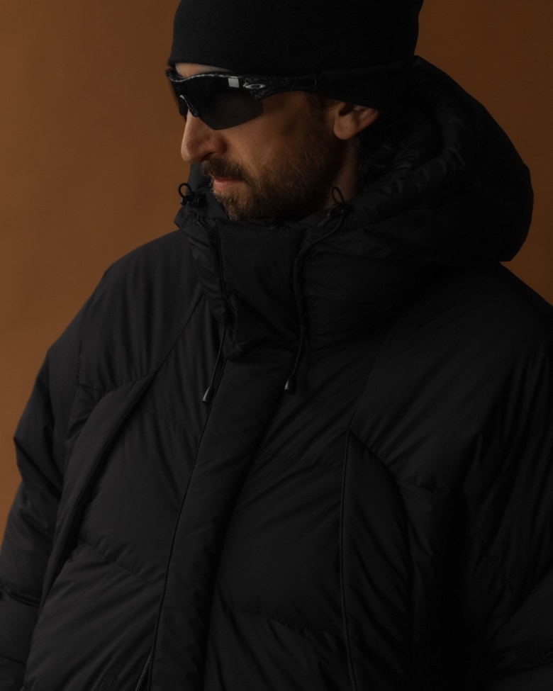 Mens gore tex down parka top